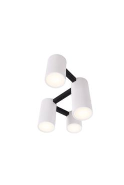 Maxlight Laxer - plafondlamp - 62 x 33 cm - zwart en wit