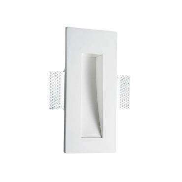 Nova Luce Eurona - inbouw wandverlichting - 24,5 x 10,8 cm - wit gips