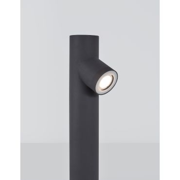 Nova Luce Ramo - tuinpaal - 14,6 x 8 x 60 cm - IP65 - donkergrijs