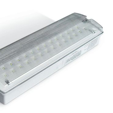 ONE Light Emergency LED Wall and Ceiling Light - 35,2 x 11 x 6,5 cm - 7W LED incl. - IP65 - wit