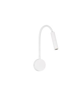 Nova Luce Sonica - wandlamp - Ø 8,5 x 56 cm - 6W LED incl. - IP44 - zandwit