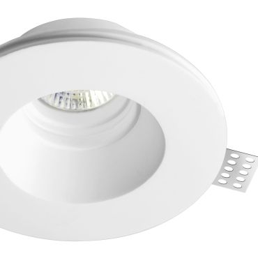 Nova Luce Cosimo - inbouwspot - Ø 130 mm, Ø 135 mm inbouwmaat - wit gips