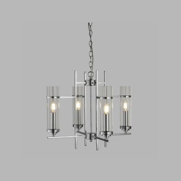 Searchlight Milo - luster - Ø 49 x 92 cm - chroom