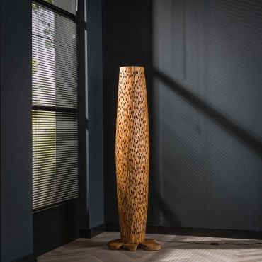 Vico M Bars - vloerlamp - Ø 40 x 145 cm - lichtbruin
