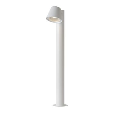 Lucide Dingo - tuinpaal - 20,5 x 70 x 11 cm - 5W dimbare LED incl. - IP44 - wit