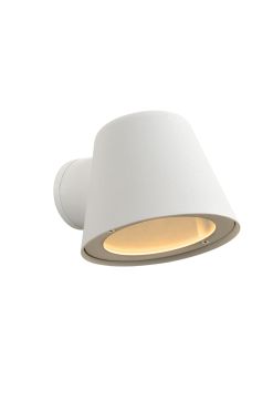 Lucide Dingo - buiten wandverlichting - 11,5 x 14,5 x 11 cm - 5W dimbare LED incl. - wit