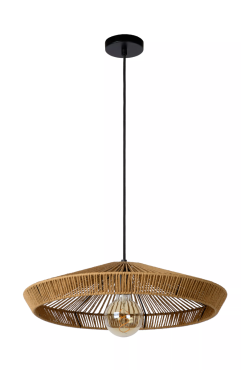 Lucide Yunkai - hanglamp - Ø 50 x 145 cm - rotan