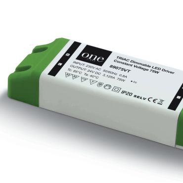 ONE Light 24V DC Range TRIAC Dimmable - 24Vdc/230V - 75W