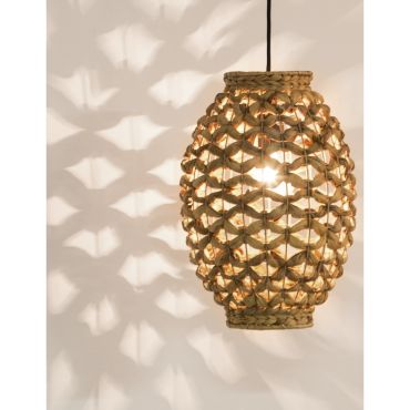 Nova Luce Griffin - hanglamp - Ø 24,5 x 215 cm - lichtbruin