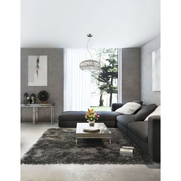 Nova Luce Valence - hanglamp - Ø 42 x 140 cm - wit