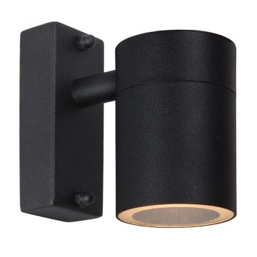 Lucide Arne - buiten wandverlichting - 6,3 x 12 x 11,7 cm - 5W LED incl. - IP44 - zwart