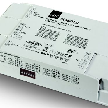 ONE Light LED driver - van 180mA tot 1500mA / 230V - 50W - DALI / TRIAC / push to dim