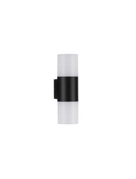 Nova Luce Paul - buiten wandverlichting - 8,5 x 28 cm - 10W LED incl. - IP65 - zandzwart