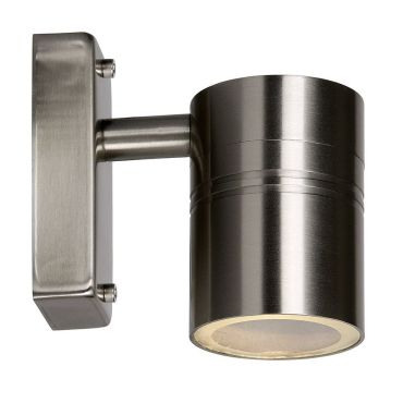 Lucide Arne - opbouwspot - 6,3 x 12 x 11,5 cm - 5W LED incl. - IP44 - satijn chroom