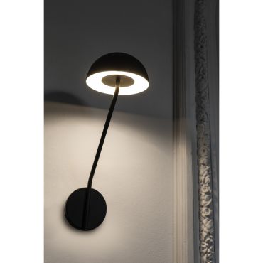 Faro Pure - wandverlichting - 18 x 24,5 x 41 cm - 6W LED incl. - mat zwart