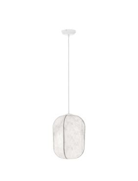 Nova Luce Pierida - hanglamp - Ø 30 x 210 cm - zandwit