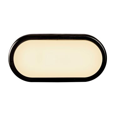 Nordlux Cuba Outdoor Energy Oval - wand- en plafondverlichting - 20,5 x 10 x 4,3 cm - 6,5W LED incl. - IP54 -  zwart