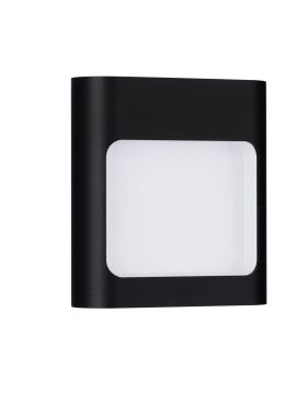 Nova Luce Tall - buiten wandverlichting - 12,5 x 13,5 x 4 cm - 9W LED incl. - IP54 - zandzwart