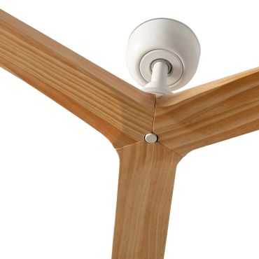 Faro Klim L - plafondventilator - Ø 150 cm - mat wit en den