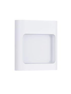 Nova Luce Tall - buiten wandverlichting - 12,5 x 13,5 x 4 cm - 6W LED incl. - IP54 - zandwit