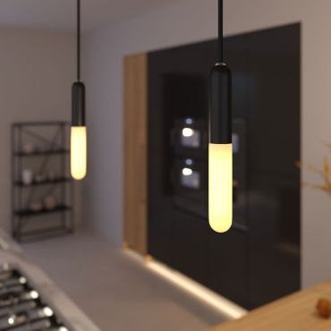 Creative Cables - hanglamp 1L - 12 x 120 cm - zwart