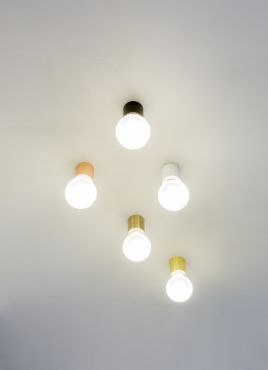 Faro Ten - plafond/wandverlichting - Ø 6 x 7 cm - mat wit