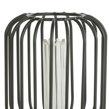 Searchlight Wire Mesh LED lamp - Ø 12 x 18,5 cm - E27 - 4,5W dimbaar - 2700K - zwart