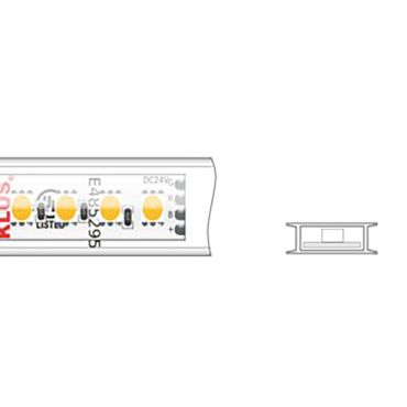 KLUS LED strip - 1,67cm breed, 500cm lengte - 24Vdc - 12W LED per meter - 120 LEDs per meter - IP65 - RGB