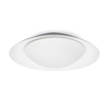 Faro Side - wand/plafondverlichting - Ø 39 x 11 cm - 15W LED incl. - mat wit