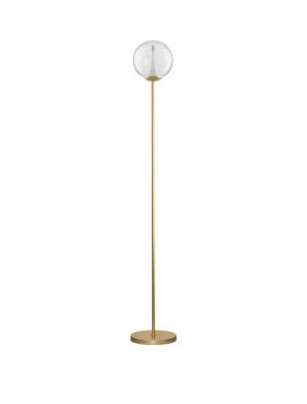 Nova Luce Galeo - vloerlamp - Ø 22 x 162 cm - 7W dimbare LED incl. - zandgoud