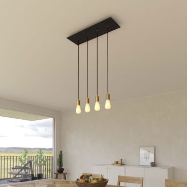 Creative Cables - hanglamp 4L - 67,5 x 120 cm - zwart