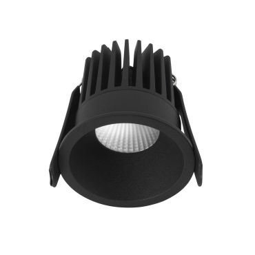 Nova Luce Petit - inbouwspot - Ø 62 mm, Ø 55 mm inbouwmaat - 9W LED incl. - IP42 - zandzwart