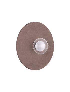 Nova Luce Vrahos - wandlamp - Ø 45 x 20,5 cm - rood terrazzo