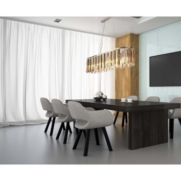 Searchlight Clarissa - hanglamp - 100 x 25 x 150 cm - amber