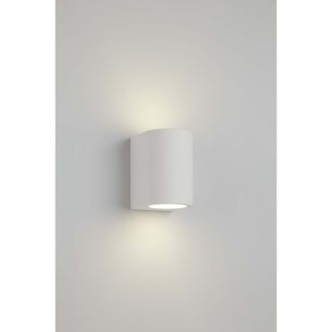 Searchlight Gypsum - overschilderbare wandverlichting - 10 x 15 cm - wit