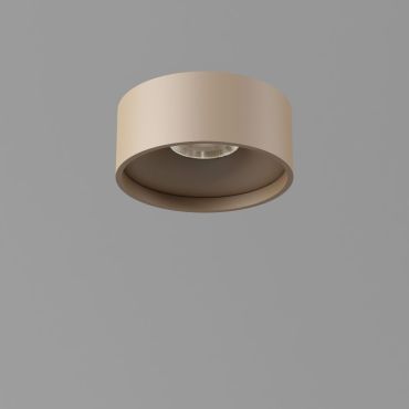 Artdelight Oran - plafondverlichting - Ø 12 x 5 cm - 10W dimbare LED incl. - IP54 - champagne