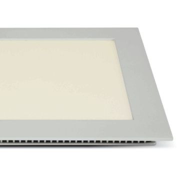 ONE Light Square Recessed Panels - inbouw plafondverlichting - 22,5 x 22,5 x 2,2 cm - 22W LED incl. - IP40 - wit - warm witte lichtkleur