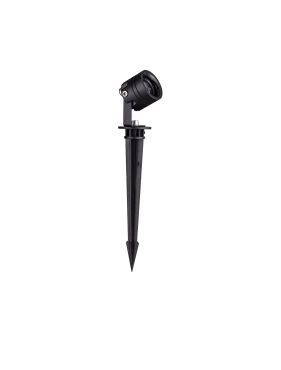 Nova Luce Sento - spot op piek - Ø 3,5 x 5 cm - 3W LED incl. - IP65 - donker antraciet