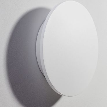 Nova Luce Copper - buiten wandverlichting - Ø 24 x 5,6 cm - 12W LED incl. - IP65 - wit