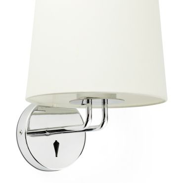 Faro Montreal - wandverlichting - 21,5 x 19 x 32 cm - beige en chroom