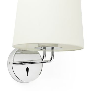Faro Montreal - wandverlichting - 21,5 x 19 x 32 cm - wit en chroom