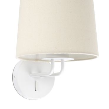 Faro Montreal - wandverlichting - 21,5 x 19 x 32 cm - wit en beige