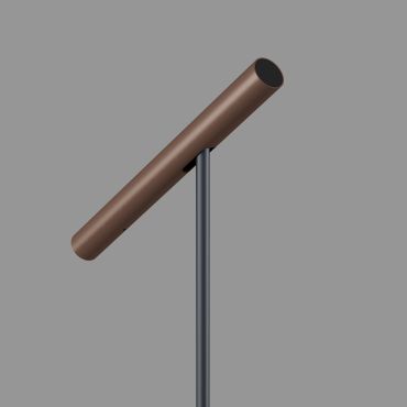 Artdelight Kansas - vloerlamp - 20 x 25 x 140 cm - 6W dimbare LED incl. - zwart en brons