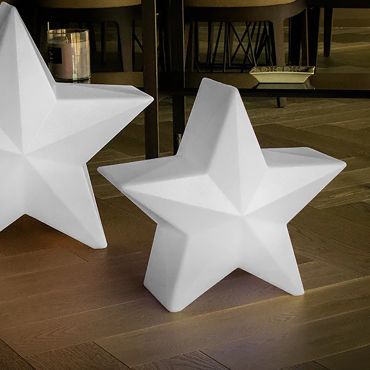 New Garden Nova 45 Christmas Star - vloerlamp - 46 x 42,6 x 22,5 cm - 8W LED incl. - wit