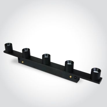 ONE Light magnetisch railsysteem MINI &amp; MIDI - railspot 5L - 31 x 2,7 cm - 5 x 2W LED incl. - zwart