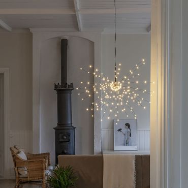 Konstsmide - decoratieve micro LED bol - Ø 25 x 500 cm - amber en zwart