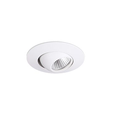 Maxlight Yuca Round Tilted - inbouwspot 1L - Ø 55 mm, Ø 45 mm inbouwmaat - 3W LED incl. - wit
