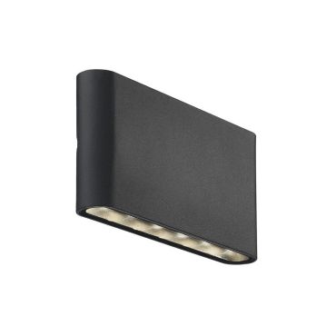 Nordlux Kinver - buiten wandverlichting - 17,5 x 9 x 3 cm - 2 x 6W LED incl. - IP54 - zwart