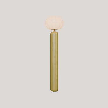 New Garden Rachel 145 - oplaadbare vloerlamp op zonne-energie en op batterijen met afstandsbediening - Ø 36 x 143 cm - 5W LED incl. - IP65 - olijfgroen - 3000K