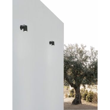 Nova Luce Fend - grondspot - 9 x 6,5 x 15 cm - 10W LED incl. - IP65 - zwart
